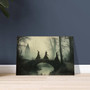 Vintage Halloween Witches Sepia Canvas - Spooky Dark Gothic Art For Halloween DéCor