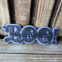 Whimsical Boo Crew Wood Sign - Spooky Cute Halloween Decor For Tiered Trays And Boo Baskets