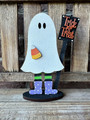Whimsical Boo Crew Wood Sign - Spooky Cute Halloween Decor For Tiered Trays And Boo Baskets