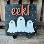 Whimsical Boo Crew Wood Sign - Spooky Cute Halloween Decor For Tiered Trays And Boo Baskets