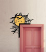 Spooky Moon Halloween Door Corner Metal Sign - Haunted Bedroom Decor