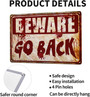 Beware Halloween Metal Sign For Indoor Horror Room Decor - Spooky Theme For Home, Bedroom, Outdoor Parties