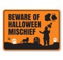 Beware Halloween Metal Sign For Spooky Decor - Scary Aluminum Wall Art For Indoor And Outdoor Halloween Celebration
