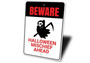 Scary Reapers Beware Halloween Metal Sign - Spooky DéCor For Halloween