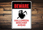 Scary Reapers Beware Halloween Metal Sign - Spooky DéCor For Halloween