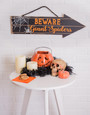 Beware Halloween Wood Hanging Sign For Spooky Indoor & Front Porch DéCor