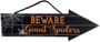 Beware Halloween Wood Hanging Sign For Spooky Indoor & Front Porch DéCor