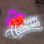 Vibrant Halloween Pumpkin Neon Sign For Kids' Room And Bar Wall Decor
