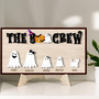 Personalized Ghost Family Wood Sign With Pets – Halloween DéCor For Living Room