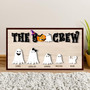 Personalized Ghost Family Wood Sign With Pets – Halloween DéCor For Living Room