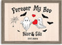 Halloween Gothic Decor With Forever My Boo Wood Sign For Couples - Custom Names