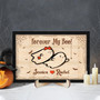 Personalized Forever My Boo Ghost Couple Wood Sign For Gothic Halloween Decor And Couples