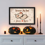 Personalized Forever My Boo Ghost Couple Wood Sign For Gothic Halloween Decor And Couples