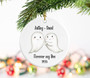 Forever My Boo Ornament - Personalized Ghost Couple Christmas Gift - New Couple Anniversary Keepsake
