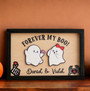 Forever My Boo Personalized Wood Sign - Halloween Spooky Couple Decor Gift