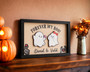 Forever My Boo Personalized Wood Sign - Halloween Spooky Couple Decor Gift