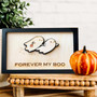 Personalized Forever My Boo Wood Sign - Sweet Spooky Valentine's Day Gift For Couples