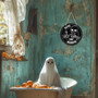 Humorous Skeleton Wood Sign - Gothic Halloween Wall Art For Front Door, Home & Office Decoration