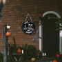 Humorous Skeleton Wood Sign - Gothic Halloween Wall Art For Front Door, Home & Office Decoration