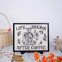 Custom Skeleton Coffee Wood Sign For Halloween - Funny Kitchen Decor For Coffee Lovers