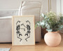 Trendy Skeleton Wall Art Canvas - Minimalist Boho Halloween Decor For Living Room
