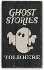 Vintage Tin Ghost Halloween Sign For Home Office And Bedroom DéCor - Fun Metal Art Gift