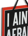 Ghostbusters I Ain't Afraid Of No Ghosts Metal Sign For Movie Room And Halloween Decor