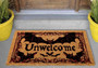 Gothic Bat Doormat – Spooky Dark Welcome Mat for Halloween Decor