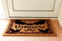 Gothic Bat Doormat – Spooky Dark Welcome Mat for Halloween Decor