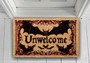 Gothic Bat Doormat – Spooky Dark Welcome Mat for Halloween Decor