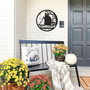 Witchy Gothic Welcome Metal Sign For Halloween Porch Or Front Door Decor - Indoor Outdoor Art