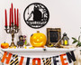 Witchy Gothic Welcome Metal Sign For Halloween Porch Or Front Door Decor - Indoor Outdoor Art