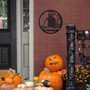 Witchy Gothic Welcome Metal Sign For Halloween Porch Or Front Door Decor - Indoor Outdoor Art