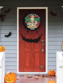 Gothic Skeleton Wood Sign For Halloween - Dark Humor Front Door Or Desk Decor
