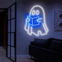 Halloween Ghosts Reading Neon Sign – Spooky Library Wall Decor for Book Lovers