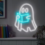 Halloween Ghosts Reading Neon Sign – Spooky Library Wall Decor for Book Lovers