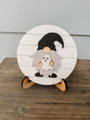 Halloween Mini Round Wood Signs – Rustic Farmhouse Decor for Spooky Season