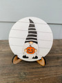 Halloween Mini Round Wood Signs – Rustic Farmhouse Decor for Spooky Season