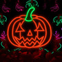 Adjustable Halloween Pumpkin Neon Sign For Spooky Wall DéCor - Battery Or USB Powered