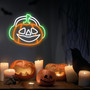Gamer Pumpkin Neon Sign - LED Wall Light For Halloween Decor