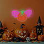 Halloween Pumpkin LED Neon Sign - Dimmable Wall Decor For Bedroom, Party, Or Bar