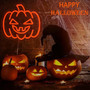 Halloween Pumpkin Neon Sign With Dimmable Switch For Autumn Thanksgiving And Halloween Wall Decor