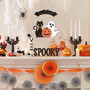 Halloween Welcome Wooden Ghost Door Wreath Sign For Indoor Outdoor DéCor - Pumpkin Black Cat Design