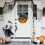 Personalized Halloween Welcome Mouse Pumpkin Door Sign For Home Decor And Party Supplies