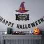 Spooky Witch Theme Wooden Halloween Welcome Sign For Indoor Outdoor Decor