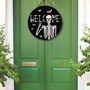 Rustic Halloween Skull Welcome Sign For Outdoor Doors - Seasonal Party DéCor