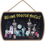 Disney Haunted Mansion Welcome Foolish Mortals Wood Wall Decor - Fun Halloween Sign For Home Patio & Garden