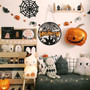 Personalized Halloween Welcome Wood Sign - Indoor Party Decorations With Ghosts And Garland For Home