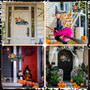 Vintage Rustic Halloween Welcome Door Sign With Horror Truck Pattern For Indoor Outdoor DéCor