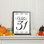 October 31 Halloween Canvas Wall Art For Spooky Indoor Decor